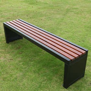 公园椅户外长椅防腐室外长条凳商场球场休闲实木长凳小区休息排椅