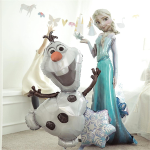 雪宝 铝膜球飘空气球 冰雪奇缘主题 生日派对布置 艾莎 安娜 公主