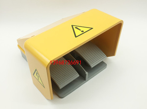 明德电器脚踏开关 MDB6-L22黄色铝全罩双连 MD6-L02 L12 YDT1-15