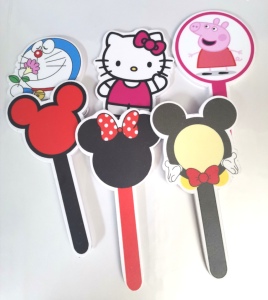 幼儿园晨检卡插卡牌进区卡自制考勤签到卡米妮米奇小黄鸭叮当猫