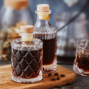 网红冷萃咖啡玻璃瓶密封罐储物罐小酒瓶空瓶250ml酿酒红酒瓶分装