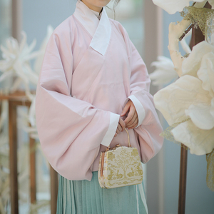 直领大襟袄春款原创日常传统汉服全国包邮