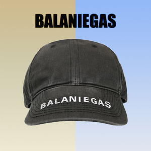 Balaniegas  B家情侣同款帽檐字母刺绣鸭舌帽潮牌百搭遮阳棒球帽