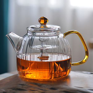 冠发蒸茶壶煮茶器耐高温加厚玻璃蒸气泡茶壶电陶炉烧水壶茶具套装