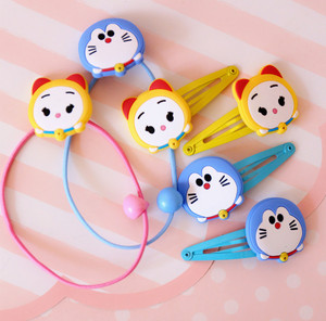 卡通叮当猫 发绳头绳 可爱儿童发夹