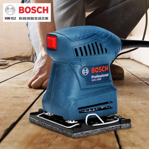 博世电动砂纸打磨机木板墙面腻子砂光机打磨抛光木工磨砂工具