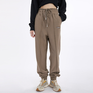 ader error卫裤子男女宽松春秋季2022新款设计感小众束脚休闲长裤