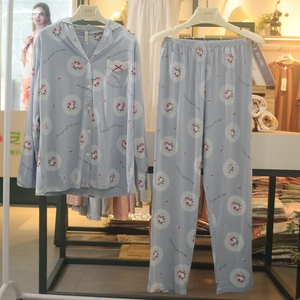 00成交0笔天猫特价清仓安之伴睡衣2020春夏季新款梭织棉开衫薄款长袖