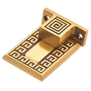 纯铜地吸地上免打孔隐形中式地吸地装室内门门吸玫瑰金其他