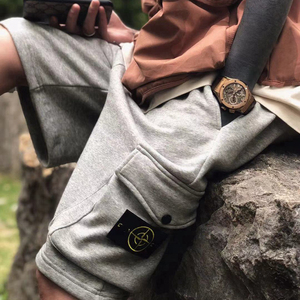 正品现货STONE ISLAND石头岛基础款沙滩裤徽章五分裤休闲男士短裤