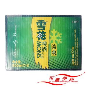 沈阳雪花啤酒淡爽(罐装)500ml×12 特价包邮