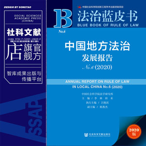 现货 官方正版 中国地方法治发展报告（No.6·2020） 李林 田禾 主编 法治蓝皮书 社会科学文献出版社202012