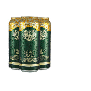 青岛啤酒经典1903奥古特500ml*18听大麦酿造高端啤酒整箱包邮