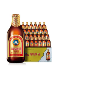 青岛啤酒金质小棕金青岛11度296ml*24整箱【官方正品 破损包赔】