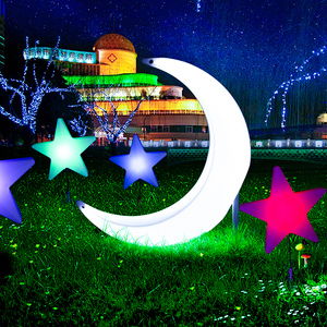 弯月景观灯月亮景观灯星星景观灯草坪草地庭院唯美景观美陈亮化灯