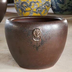 景德镇陶瓷大缸仿古特大号养锦鲤金鱼荷花缸庭院种树招财狮耳水缸