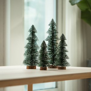 落雪松树摆件简约礼物客厅工艺品现代植物北欧圣诞装饰品店铺陈列
