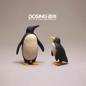 仿真动物 企鹅母子 小企鹅 塑料公仔手办 亲子小动物玩偶模型摆件