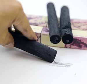 棉柳粗木炭条聚雅堂粗柳枝炭条素描碳绘画碳铅笔条国画起稿木碳条