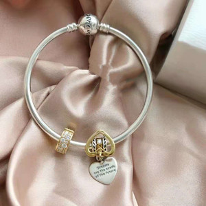 925纯银潘多拉梦朵拉shine未来种子时尚串饰手镯套装礼物767623cz