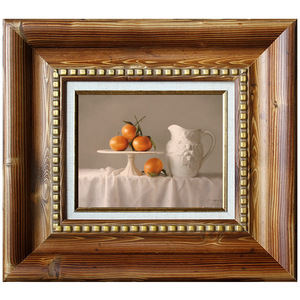 实木画框木纹纹理油画框木质质感外框写实静物画装裱画框定做