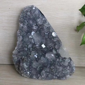 天然水晶印度钻石鱼眼石观赏石原石原矿矿物标本收藏摆件