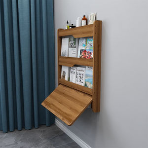 好家好超薄壁挂折叠书桌挂墙学习桌小户型悬空收纳桌墙角电脑桌架