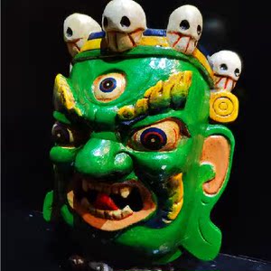 藏戏面具挂件