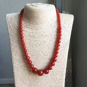 红玛瑙塔链玉海玉礼物女水晶命年项链饰品送亲友