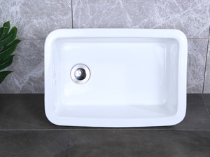 卫浴陶瓷洗菜盆洗碗洗涤槽厨房老式家用单水槽阳台洗衣池hd4单槽