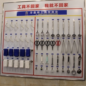 粘胶上墙用具壁挂钩小工具5s锅刷4d厨房管理挂钩钩子水勺贴钩铲子