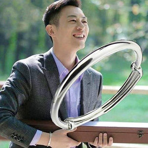 赵小亮朱亚文同款手镯s9999银光面拉扣手镯男女款韩版银镯子999足