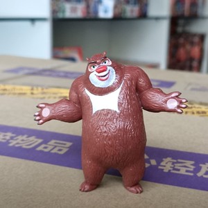 正版熊出没儿童玩具套装熊大熊二光头强模型熊熊公仔蛋糕摆件包邮