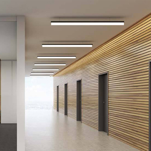 led办公室吊灯现代简约长条灯创意条形灯长方形会议室工作室茶室吊顶