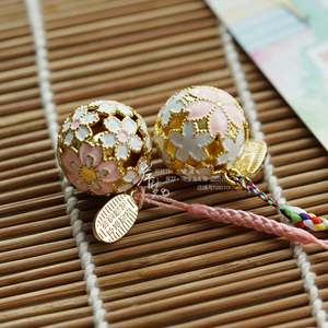 古风小礼物清水寺粉红色樱花铃铛樱铃日式御守手机书包挂饰挂件