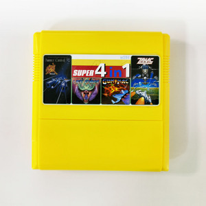 经典复古fc8位红白机游戏卡四合一烈火沙罗曼蛇加纳战机银河号