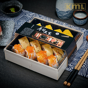 卡木龙商用餐盒寿司打包盒外卖木盒一次性寿司盒轻食便当包装盒子