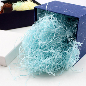礼盒纸絮彩色礼物盒内里的填充物拉菲草碎纸丝创意黑色ins风装饰