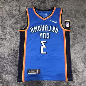 耐克克里斯保罗球衣雷霆队3号篮球服火箭球裤男女热压球迷