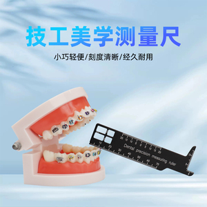 牙科器械技工双面用卡尺牙齿数字刻度测量工具垂直测量尺口腔器械