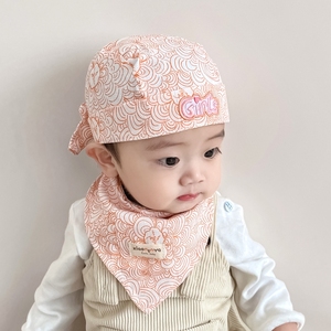 宝宝帽子春秋夏季0-3-6-12个月男女婴儿帽海盗帽薄款1岁幼儿头巾