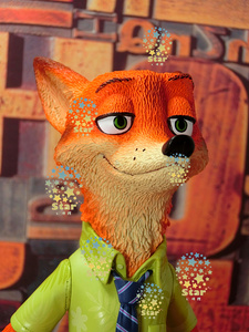 正版迪士尼 疯狂动物城 zootopia 狐狸尼克 nick 模型 摆设 手办