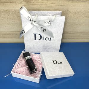 专柜dior 迪奥口红袋子 礼品袋 唇膏纸袋 压纹购物袋 饰品手提袋