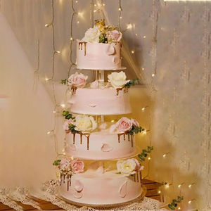 多层蛋糕模型仿真多层蛋糕模型仿网红鲜花婚礼四层架子c(6-12寸)