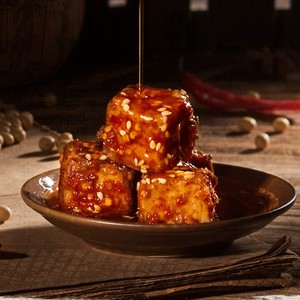 湖北随州特产厉山正宗香辣豆腐乳手工下饭红油霉豆腐4瓶礼盒包邮