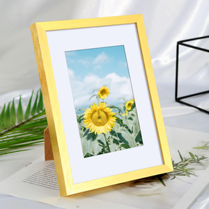 铝合金小相框装裱简易画框挂墙5 6七7 8寸10儿童摆台装饰摆件a4a3