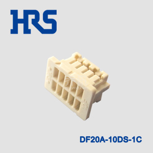 DF20A-10DS-1C HRS广濑连接器 双排10PIN 1.0mm HIROSE胶壳米色