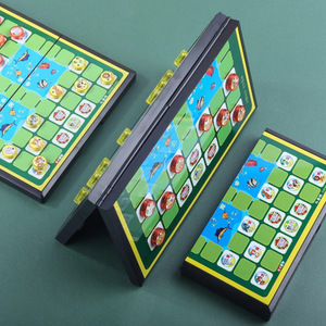 新款斗兽棋儿童小学生大号卡通益智游戏动物2人带磁性成功可折叠