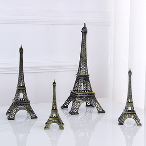 巴黎埃菲尔铁塔摆件模型创意生日礼物家居客厅书架隔板酒柜装饰品