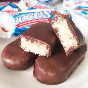 进口elvan椰蓉椰丝椰子味夹心巧克力棒糖果独立小包装喜糖4人付款29